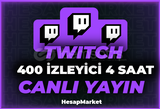 400 ⭐ TWİTCH ⭐ CANLI YAYIN İZLEYİCİ