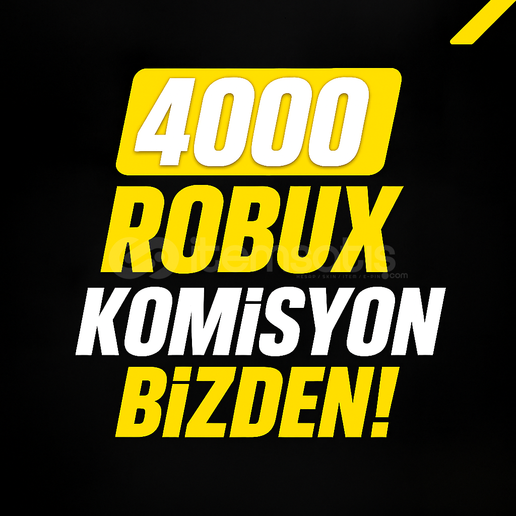 4000 Robux Komisyon Bİzden Gruptan (En Ucuz) 4000 Robux Komisyon Bİzden Gruptan (En Ucuz)