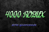 4000 Robux (KOMİSYON DAHİL)