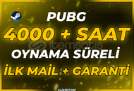 ⭐4000+ SAAT PUBG ⭐ +İLK MAİL❤️