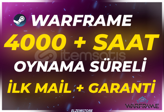 ⭐4000 SAAT WARFRAME ⭐ + İLK MAİL❤️ ⭐4000 SAAT WARFRAME ⭐ + İLK MAİL❤️