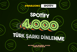 4.000 Türk Spotify Dinlenme (Premium)