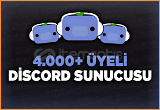 4.000+ Gerçek Üyeli Discord Sunucuları!