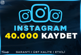 40.000 Kaydet Instagram | Garanti | #1