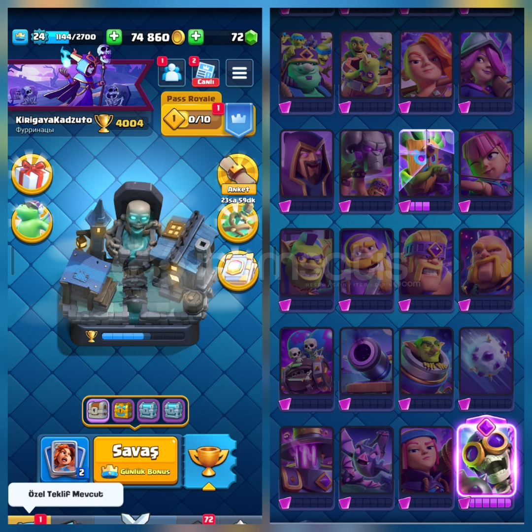 4004Kupa 77Kart 1Evrim 9İfade 1Kule İsimHakkı 4004Kupa 77Kart 1Evrim 9İfade 1Kule İsimHakkı