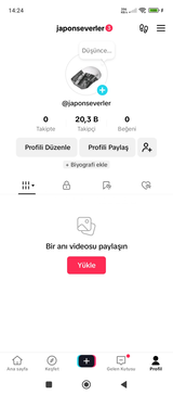 20k çok aktif tiktok hesabı 