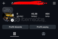 40K DÜŞMEYEN TAKİPÇİLİ HESAP