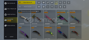 41 bıçak 1219+ skin +552lvl 5 eldiven
