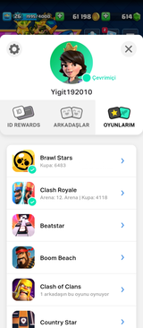 4100 KUPA CLASH ROYALE VE 6500 KUPA BRAVO STARS