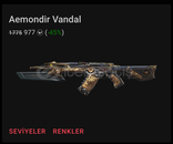 ⭐%45 AEMONDİR VANDAL YİTIK CLASSİC ONİ BUCKY