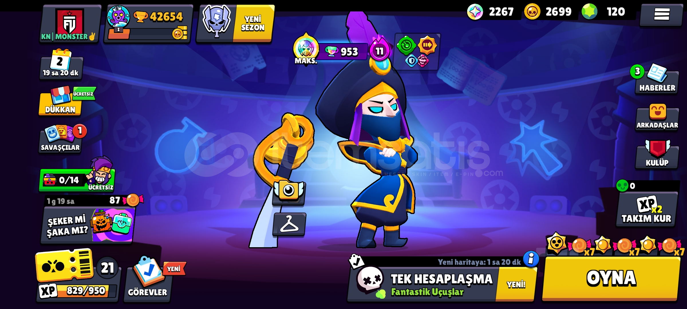 42.000 KUPA 81 KARAKTER 120 ELMAS