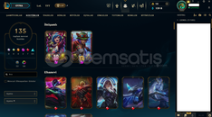 424 LvL LoL Hesabı – 135 Skin, Full Champ