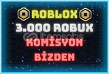 (4286) 3000 robux KOMİSYON BİZDEN