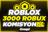 (4286) 3000 Robux Komisyon Bizden!