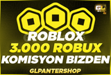 ⭐(4286) 3.000 Robux - KOMİSYON ÖDENİYOR⭐