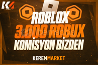 ⭐ (4287) 3000 Robux Komisyon Bizden