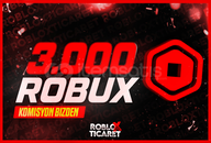 ✅ [4287] 3000 Robux | Komisyon ödeniyor