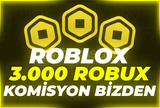 ⭐️(4287) 3000 ROBUX |✅KOMİSYON ÖDENİYOR