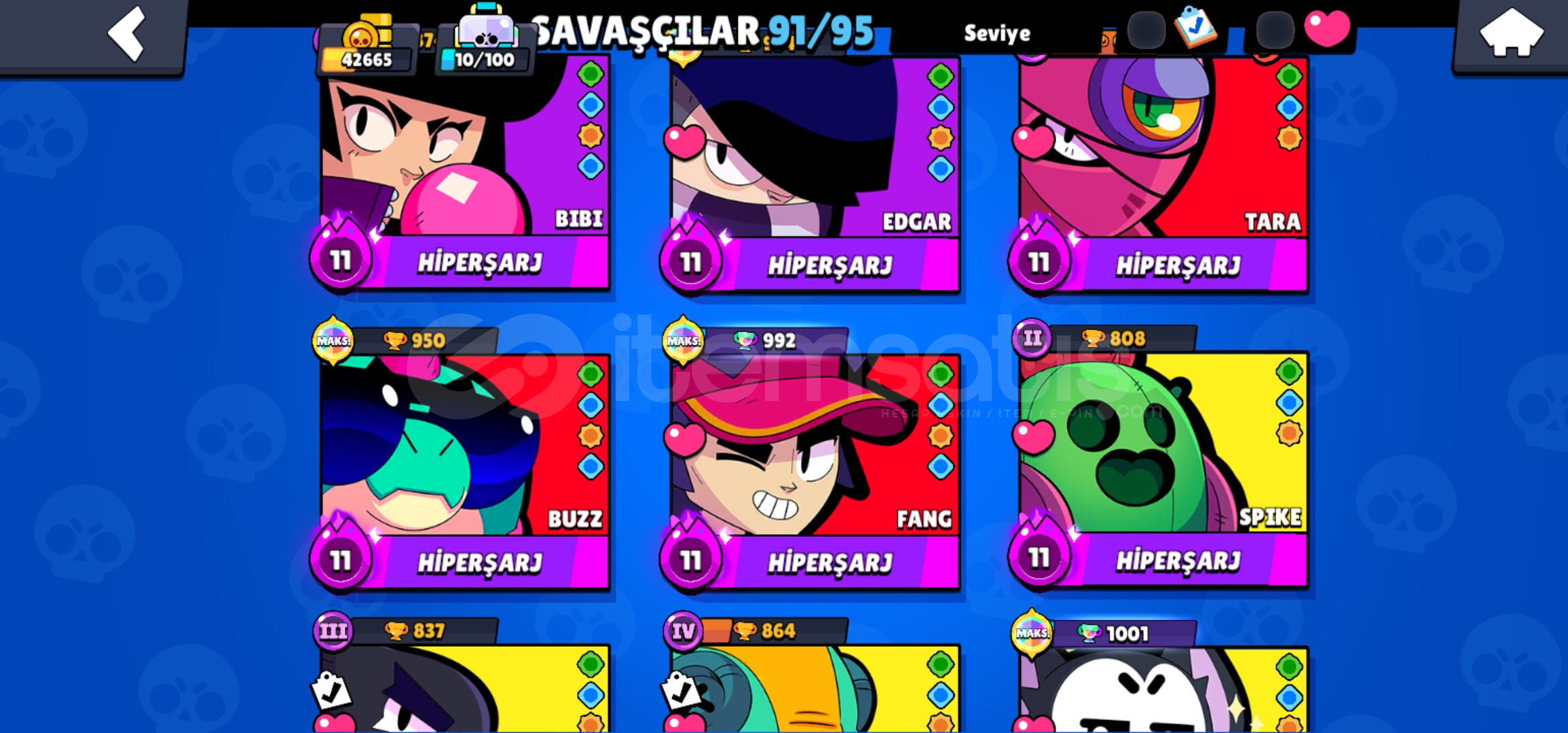 42K 91 KARAKTER 170 KOSTÜMLÜ 6.5kCR HEDİYE!!!  42K 91 KARAKTER 170 KOSTÜMLÜ 6.5kCR HEDİYE!!!