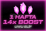[1 Haftalık] 14x BOOST ⭐️STOK VAR⭐️