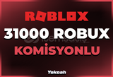 ☀️ (44286) - 31000 Robux - Komisyon Bizden ☀️