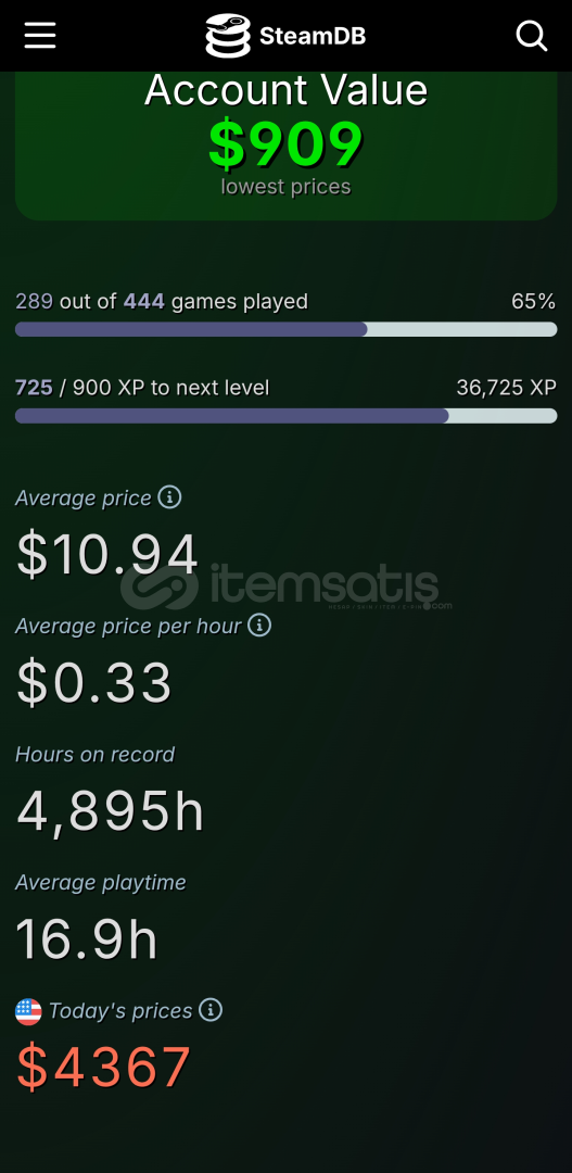 445 Oyunlu Steam Hesabı 445 Oyunlu Steam Hesabı