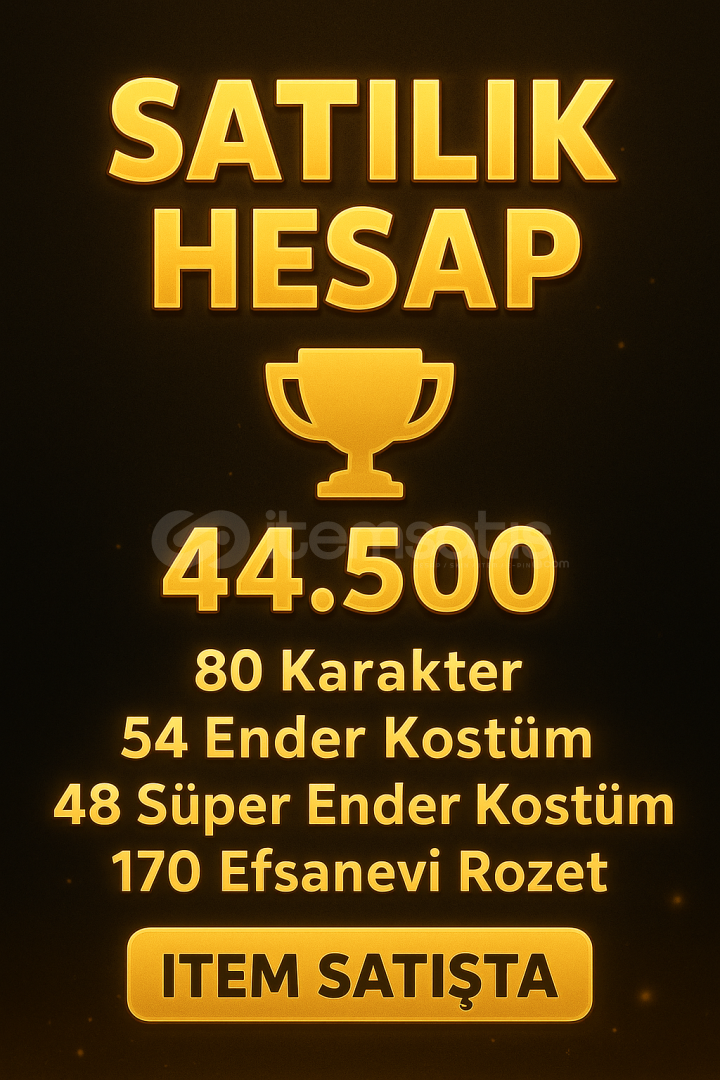 44500 Kupa | 80 Karakter | 137 kostüm
