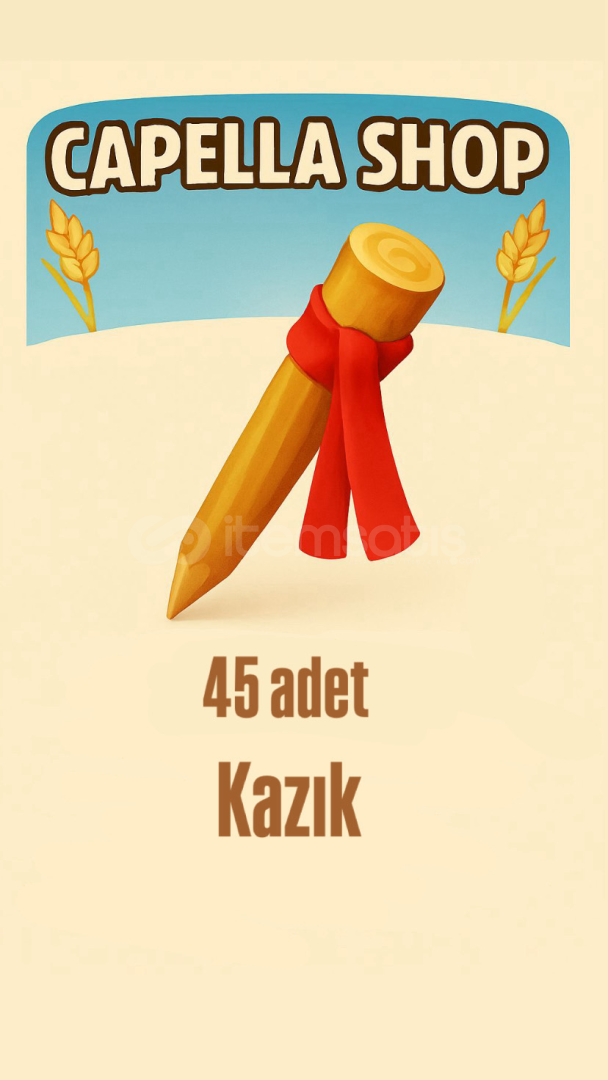 45 adet kazık 45 adet kazık