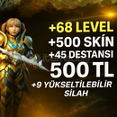 45 DESTANSI+ 9 YÜKSELTİBİLİR+ 500 SKİN++GARANTİ
