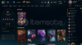 45 SKİN 90 ŞAMPİYON 150LVL EUW MAİLLİ