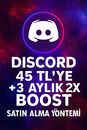 45 TL VER 3 AYLIK NİTRO + 3 aylık 2 boost al