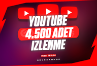 ⭐4.500 İzlenme Youtube – 30 Gün Garantili⭐
