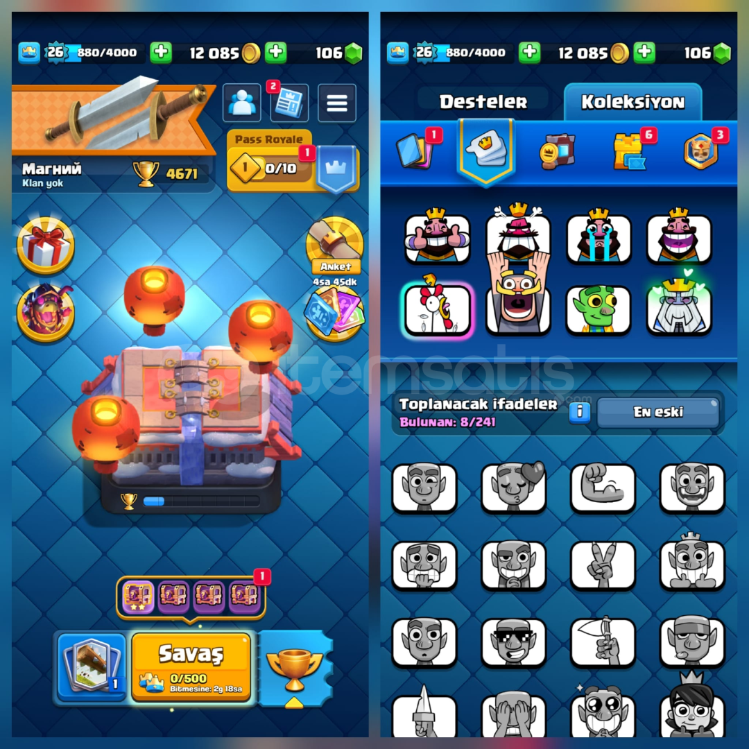 4671Kupa 87Kart 8İfade 1Kule İsimHakkı 4671Kupa 87Kart 8İfade 1Kule İsimHakkı