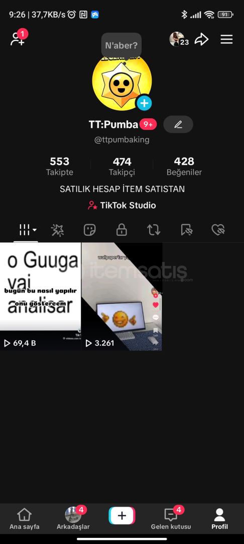 477 Takipçili TT Hesabı 477 Takipçili TT Hesabı