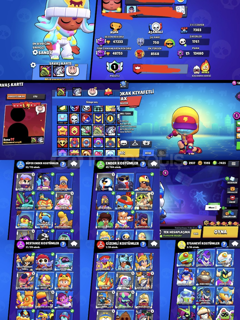47K +1 prestijli 166 kostümlü hesap