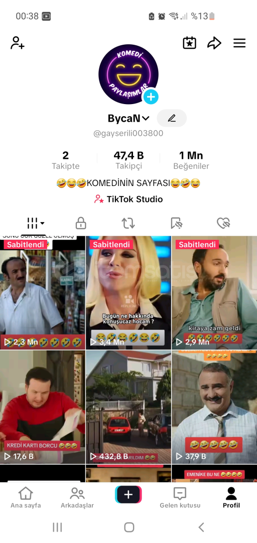 47K orjinal takipçili hesap  47K orjinal takipçili hesap