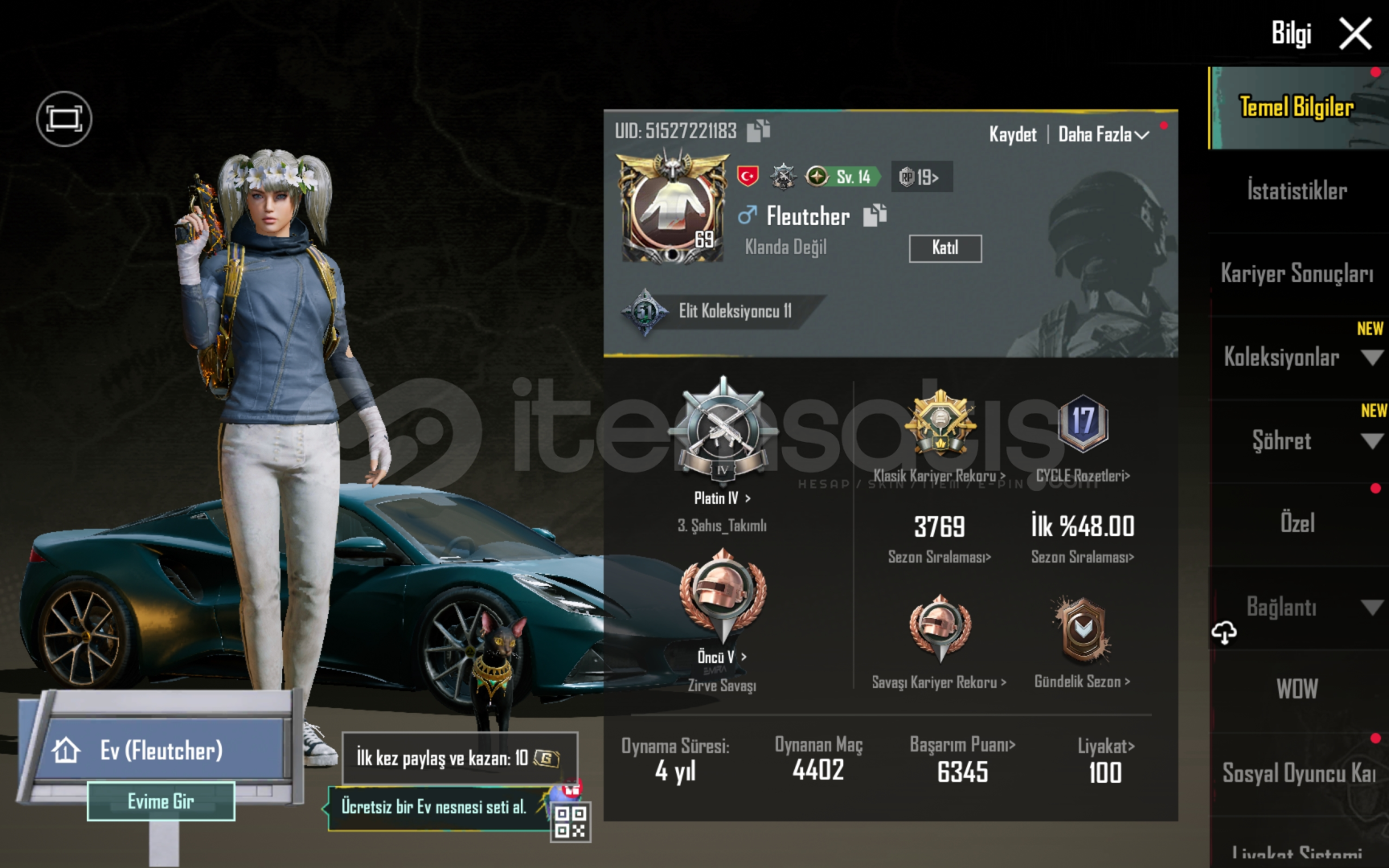 48 Destansı 2 Spor Arabalı Hesap 48 Destansı 2 Spor Arabalı Hesap