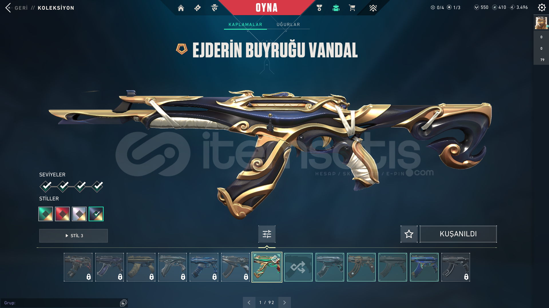 ✨48 SKİN+3 BIÇAK+SİHİRPUNK EJDERBUYRUĞU VANDAL✨ ✨48 SKİN+3 BIÇAK+SİHİRPUNK EJDERBUYRUĞU VANDAL✨
