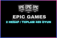 499 OYUNLU / 2 EPIC GAMES HESABI