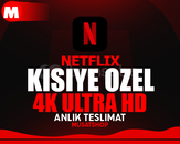 [4K Ultra HD] Kişiye Özel 1 Aylık Netflix