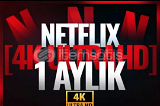 ⭐[4K Ultra HD] Netflix 1 AYLIK +DESTEK