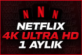 ⭐[SORUNSUZ] NETFLİX 4K ULTRA HD HESAP + 1 AYLIK