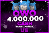 4M Owo Cash ( BANSIZ +OTOMATİK TESLİMAT )