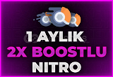 4x 1 Aylık 2x Boostlu Nitro Promo Code