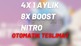 {OTOMATİK TESLİMAT} 4X 1 AYLIK 8 BOOST NİTRO!