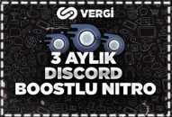 2X Boost | 3 Aylık Discord Nitro - Anlık