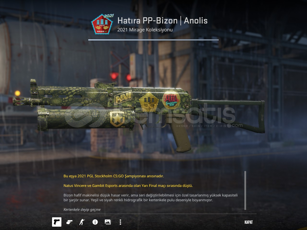 $20⚡4x çıkartmalı Hatıra PP-Bizon | Anolis ⚡  $20⚡4x çıkartmalı Hatıra PP-Bizon | Anolis ⚡