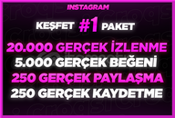 ⭐4X [GARANTİLİ] INSTAGRAM KEŞFET PAKETİ⭐