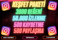 ⭐4X [GARANTİLİ] İNSTAGRAM KEŞFET PAKETİ #2 ⭐