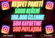 ⭐4X [GARANTİLİ] İNSTAGRAM KEŞFET PAKETİ #3 ⭐